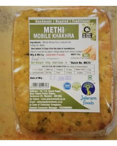 JALARAM FOODS METHI MASALA MOBILE KHAKHRA 180GM