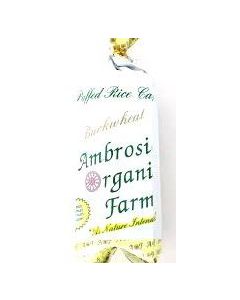 AMBROSIA ORGANIC FARM PUFFED RICE CAKE BUCKWHEAT 100GM