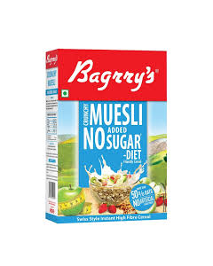 BAGRRYS CRUNCHY MUESLI NO ADDED SUGAR DIET 500GM