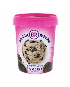 BASKIN ROBBINS ICE CREAM COOKIES N CREAM 500ML