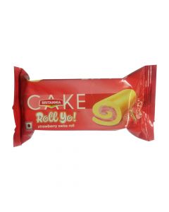 BRITANNIA CAKE STRAWBERRY SWISS ROLL 30GM