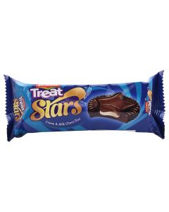 BRITANNIA TREAT STARS CREME & MILK CHOCO DUO BISCUIT 60GM