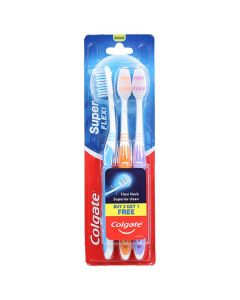 COLGATE TOOTH BRUSH SUPER FLEXI SOFT BUY 2 GET 1 FREE