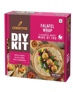 CORNITOS DIY KIT TORTILLA WRAPS FALAFEL PREMIX DIPS & SEASONINGS SERVES6