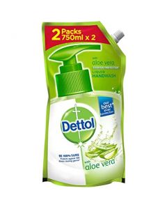 DETTOL HAND WASH ALOE VERA LIQUID REFILL 750ML