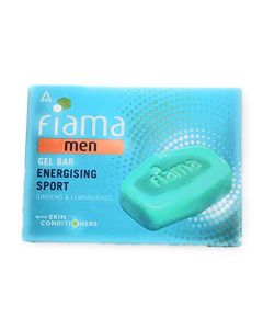 FIAMA SOAP MEN GEL BAR ENERGISING SPORT GINSENG & LEMONGRASS 4X125GM