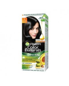 GARNIER COLOR NATURALS CREME RICH 1 NATURAL BLACK  70ML+60GM