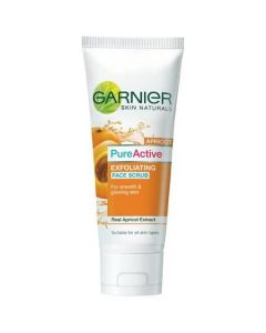 GARNIER PURE ACTIVE EXFOLIATING APRICOT FACE SCRUB 50GM