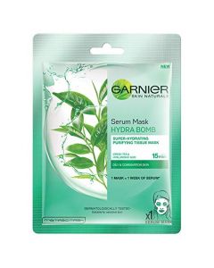 GARNIER SERUM MASK HYDRA BOMB GREEN TEA & HYALURONIC ACID 32GM