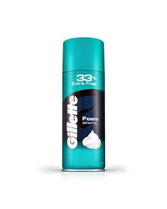 GILLETTE SHAVING FOAM SENSITIVE 418GM