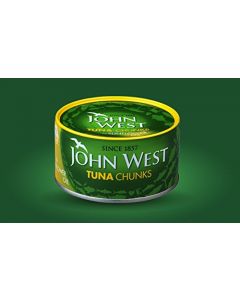 JOHN WEST TUNA CHUNKS IN SUNFLOWER OIL 102GM