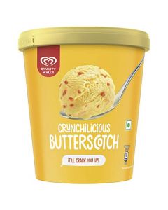 KWALITY WALLS ICE CREAM BUTTER SCOTCH TUB 700ML