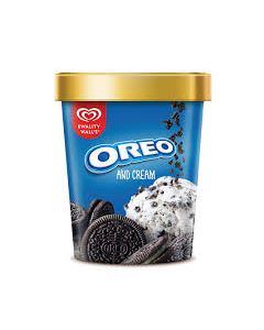 KWALITY WALLS ICE CREAM OREO AND CREAM TUB 700ML