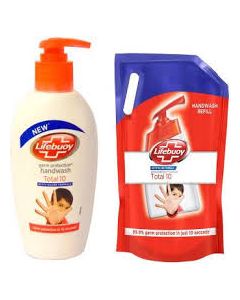 LIFEBUOY HANDWASH TOTAL 190ML+185ML