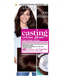 LOREAL CASTING CREAM GLOSS 300DARKEST BROWN 72ML