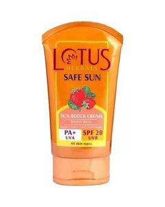 LOTUS SAFE SUN SUN BLACK CREAM BREEZY BERRY SPF20PA 100GM