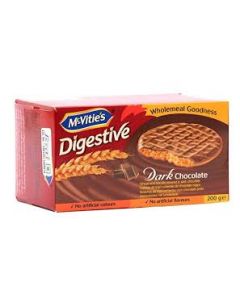 MCVITIES DIGESTIVE  DARK CHOCOLATE 200GM
