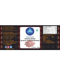 NIMBARK HIMALAYAN BLACK SALT POWDER 400GM
