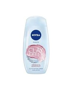 NIVEA SHOWER GEL CLAY FRESH HIBISCUS & GRAPE FRUITS 250ML