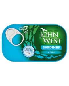 JOHN WEST SARDINES IN BRAIN 120GM
