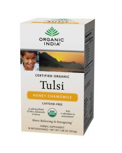 ORGANIC INDIA TEA TULSI HONEY CHAMOMILE 18BAGS