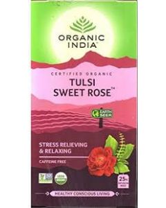 ORGANIC INDIA TEA TULSI SWEET ROSE TEA 18BAGS