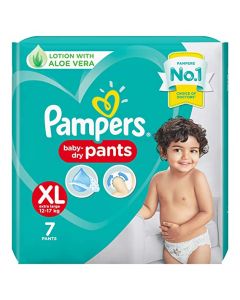 PAMPERS HAPPY SKIN PANTS NO1 LARGE 7PANTS
