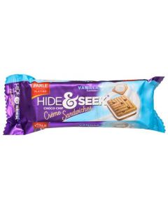 PARLE HIDE&SEEK CHOCO CHIP CREME SANDWICHES VANILLA 100GM