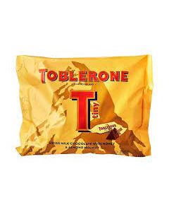 TOBLEROME SWISS MILK CHOCOLATE WITH HONEY & ALMOND NOUGAT POUCH 200GM