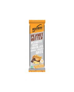 RITE BITE PEANUT BUTTER DARK CHOCOLATE QUINOA CRISPIES OATS 40GM