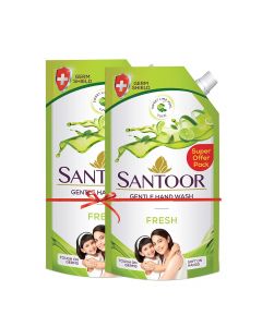 SANTOOR HAND WASH FRESH 2X180ML