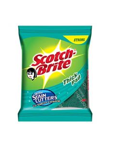 SCOTCH BRITE THICK PAD WITH STAIN CUTTERS 1 PAD