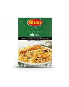 SHAN BIRYANI SEASONING MIX FOR TASTY MEAT LAYERED PILAF 50GM