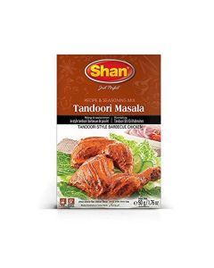 SHAN TANDOORI MASALA SEASONING MIX FOR TANDOORI STYLE BARBECUE CHICKEN 50GM