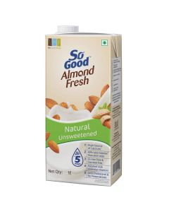 SO GOOD MILK ALMOND UNSWEETENED 1LTR
