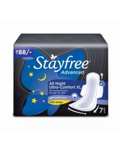 STAYFREE ADVANCED ALL NIGHT ULTRA COMFORT BLACK XL 7PADS