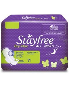 STAYFREE DRY MAX ALL NIGHT ULTRA DRY XL  7PADS