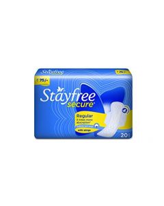 STAYFREE SECURE COTTON SOFT REGULAR 20 PADS