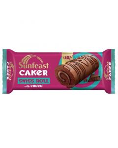 SUNFEAST CAKER SWISS ROLL WITH CHOCO 29GM