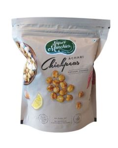 SUPER MUNCHIES ACHARI CHICKPEAS VACUUM COOKED 75GM