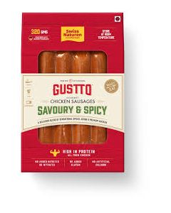 SWISS NATUREN CHICKEN SAUSAGE SPICY 400GM