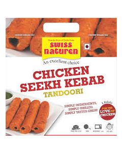 SWISS NATUREN CHICKEN SEEKH KEBAB TANDOORI 500GM