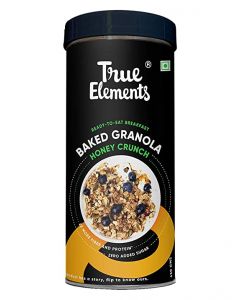 TRUE ELEMENTS BAKED GRANOLA HONEY CRUNCH 450GM