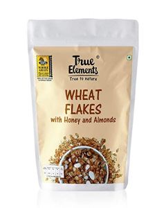TRUE ELEMENTS WHEAT FLAKES WITH HONEY AND ALMONDS 400GM