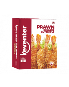 KEVENTER PRAWN BREADED BUTTERFLY 180GM