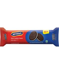 MCVITIES DARK COOKIES CREAM CHOCOLATE CREAM BISCUITS 120GM