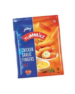 YUMMIEZ CHICKEN GARLIC FINGERS 400GM